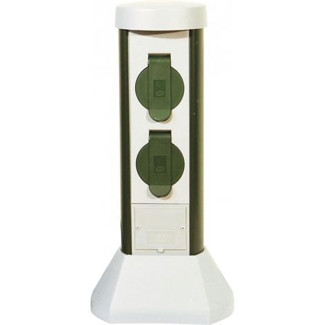 Aric 3562 mini borne de jardin vert et gris résistante (1/2)