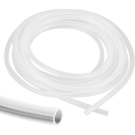 Tuyau en silicone flexible, 1,5 m, 5 mm x 8 mm (diamètre intérieur), transparent, tuyau d'eau transparent, 5 mm x 8 mm, pour air, eau, huile (1/5)