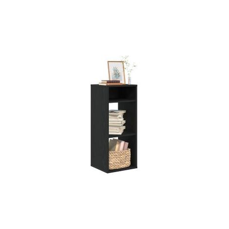Bibliothèque noir 34x31x80 bois d'ingénierie