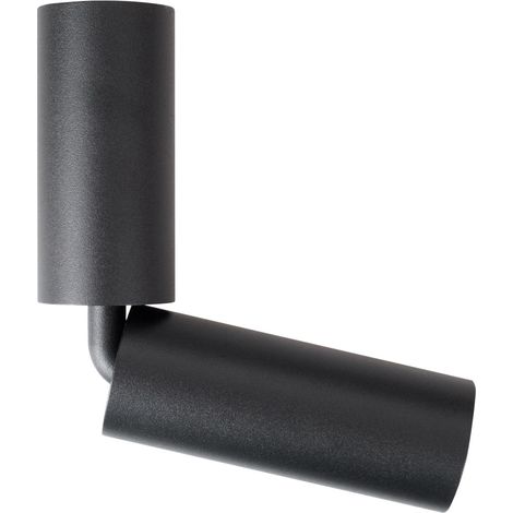 Faretto soffitto orientabile tondo nero LED 7W 3000K Maxlight (1/3)