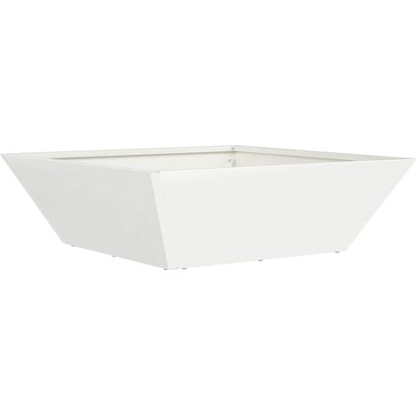 Maison Exclusive - Vaso da giardino Bianco 50 x 50 x 15 cm