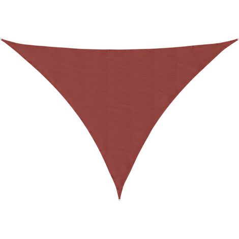 Maison Exclusive - Toldo de vela triangular tela Oxford terracota (1/5)