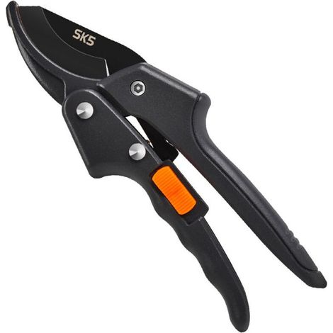 Sécateur, ciseaux pour mains faibles arthritiques, capacité de coupe de 2,5 cm, manche ergonomique (poulie - gain d'effort) (1/4)
