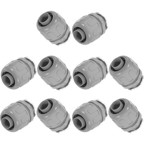 eur Électrique Non Métallique Étanche Liquide 1/2 Pouce Droit en Plastique, Installation Facile, Compatibilité Large pour Plateformes Pétrolières et Usines Chimiques, Lot (1/5)