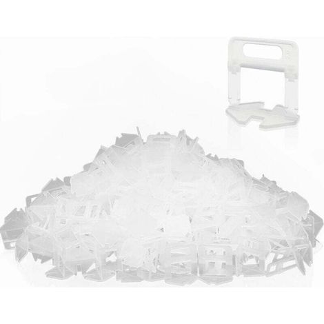 500 Pièces Croisillon Carrelage Autonivelant Kit Système de Nivellement de Carrelage de 2mm Carrelage Croisillon Autonivelant pour Carrelage Carrelage Sol Carreaux de Mur (1/4)
