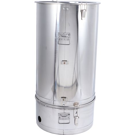 Extracteur de miel en acier inoxydable avec support, centrifugeuse à miel auto-tournante, outil de séparation à fente. (1/5)