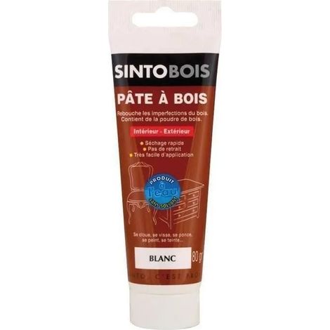 Sinto Pasta de Madera con Agua 80g Blanco - Sinto
