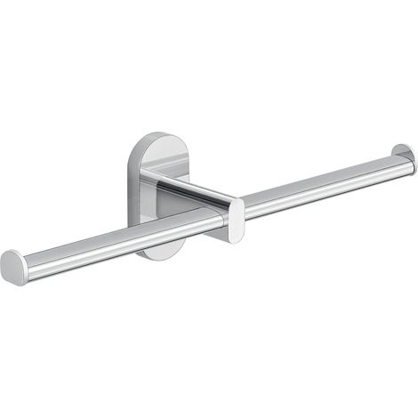 Porte-Papier Toilette Chrome Metal Double Cipro
