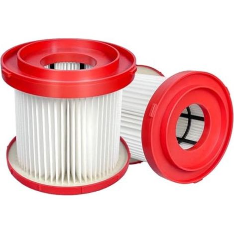 Filtre pour aspirateur, 2 éléments filtrants HEPA (compatibles avec l'aspirateur sans fil M18), rouge (1/5)