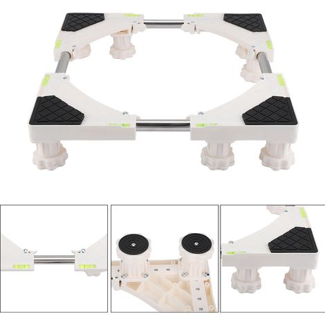 Support pour lave-linge à chargement frontal entièrement automatique, modèle universel pour réfrigérateurs et lave-linge. (1/5)
