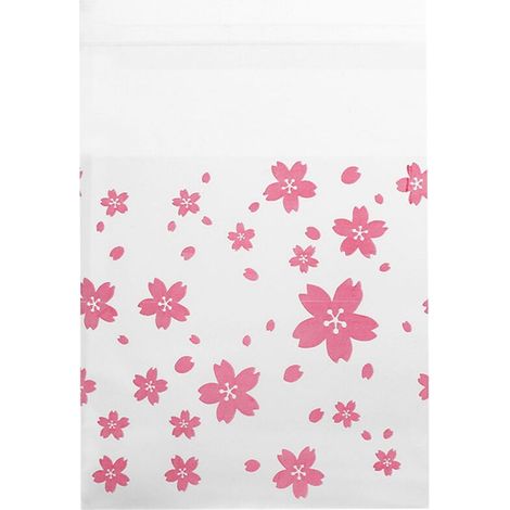 100 Pcs Sacs à Bonbons Petits Sachets Biscuits Sac Fleur Modèles Patisserie Sacs en Plastique pour le Mariage Cadeau de Fête d'Anniversaire(77CM) (1/4)