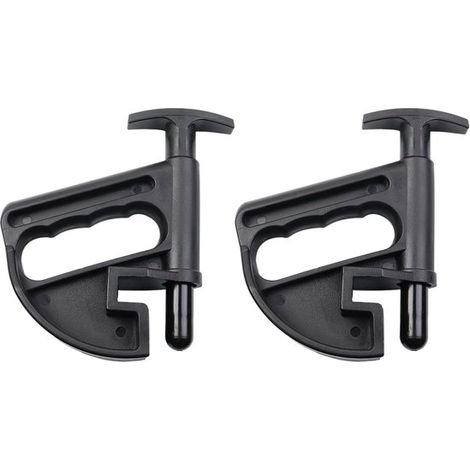 Clip per pneumatici e talloni, confezione da 2, attrezzi per cambio gomme, accessori per smontagomme, attrezzi ausiliari per installazione, leva per cerchioni, cambio ruote nere (1/5)