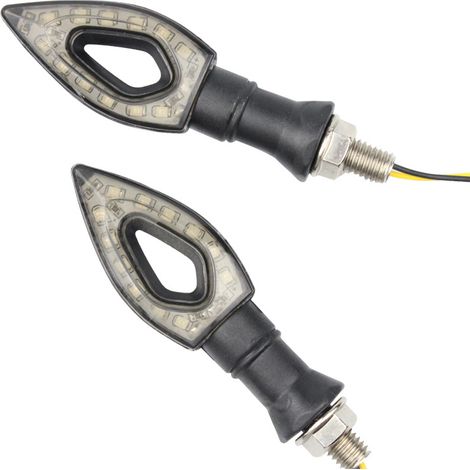 Pièces de modification pour moto : clignotants creux, feux LED 12V