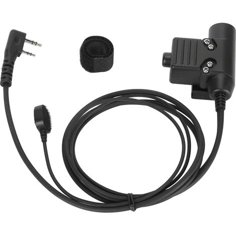 Adaptateur U94 PTT avec bouton de lancement au doigt, système PTT U94 pour BAOFENG, KENWOOD, TYT, talkie-walkie radio bidirectionnelle (1/5)