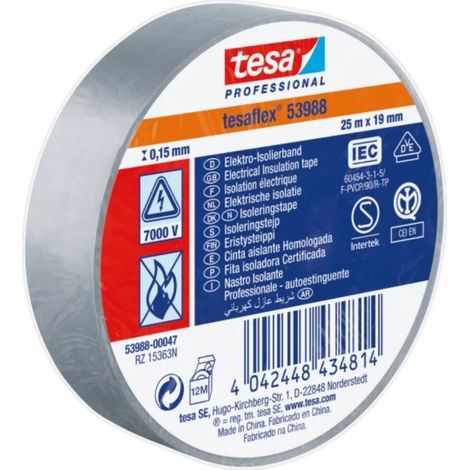 NASTRI ISOL. TESA GRIGIO IMQ MT10X1,5CM