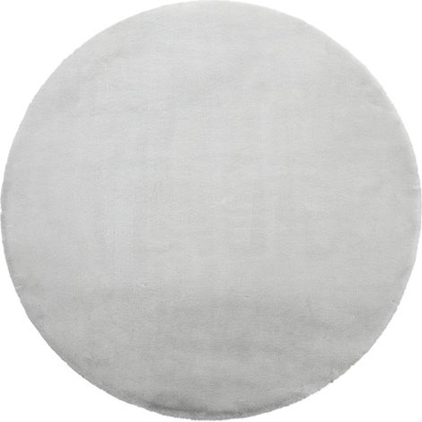 Mömax Kunstfell Caroline 5 Hellgrau Ø ca. 120cm