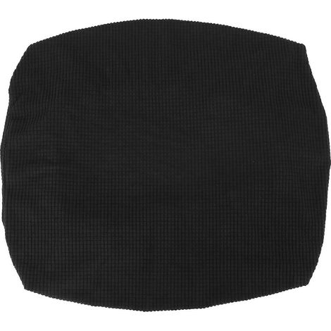 Housse de banc élastique unie standard, housse de tabouret de piano simple et entièrement enveloppante-40X40CM-Black