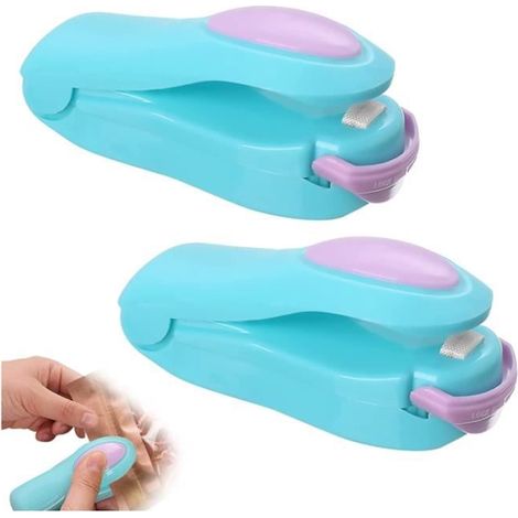 Mini Soudeuse Sac Plastique,Scelleuse Sac Plastique Portable,Mini Thermoscelleuse pour le Stockage des Aliments,Thermoscellage (1/4)