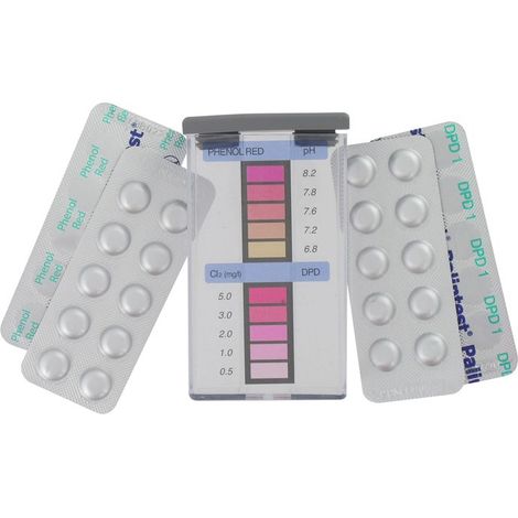 EDG – Trousse d'analyse eau piscine – Test rapide pH et chlore avec pastilles DPD – Résultats précis et rapides – Indispensable pour entretien piscine (1/4)