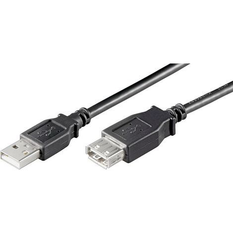 Microconnect USBAAF01B cable USB 0,1 m USB 2.0 USB A Negro