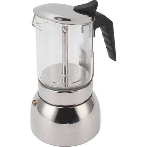 Cafetière portable multifonctionnelle à double valve en acier inoxydable résistant aux hautes températures, 450 ml, idéale pour la maison et les cafés. (1/5)