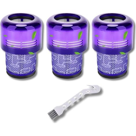 Ersatzteil - Lot de 3 Filtres Hepa compatible V11 avec brosse de nettoyage - - DYSON