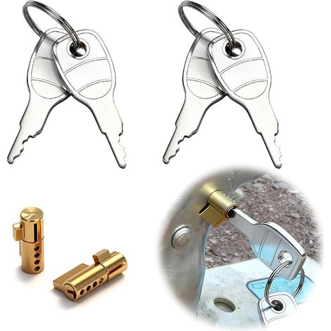 Lucchetto per rimorchio Blocco rimorchio Lock Lock Lock Trailer Earth Daxara Maypole (1/2)