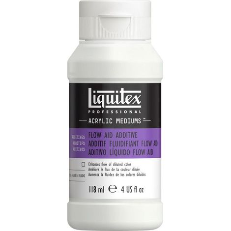 Additif fluidifiant - LIQUITEX - Flow-Aid - 118 ml - Améliore fluidité - Réduit traces de pinceau