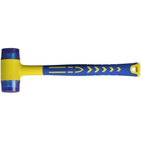 Maillet en caoutchouc Tigrezy, maillet en caoutchouc avec manche antidérapant en fibre de verre et tranchant flexible à double face (1/4)