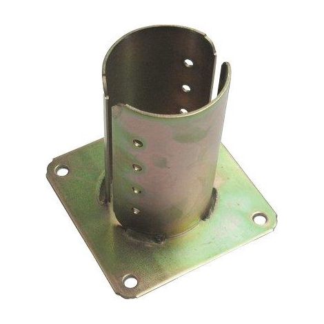 SUPPORTO GAZEBO TONDO A PAVIMENTO 957  ZINCATO GIALLO S.MM 4,0 MM 120