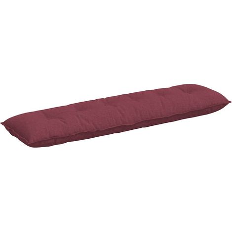 Coussin de Dos Bordeaux 180 x 19 x 50 cm tissu
