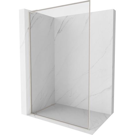 Mexen Kioto-F L paroi de douche Walk-in avec cadre 60 x 202 cm, transparent 8 mm, nickel brossé - 800-060-174-97-00 (1/5)