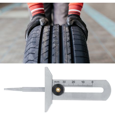 Profiltiefenmesser für Reifen, Messschieber aus Edelstahl, 0-30 mm Messwerkzeug (1/5)