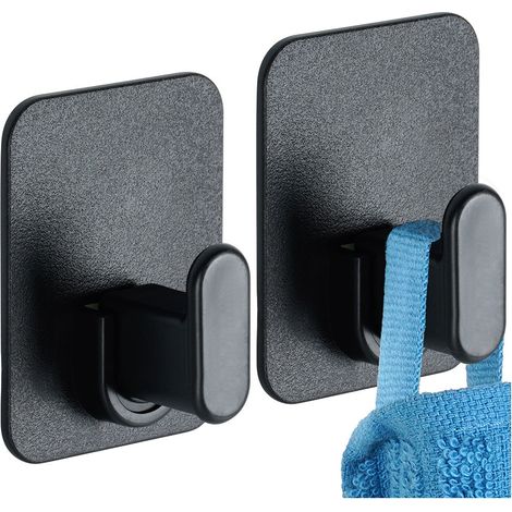 Selbstklebender schwarzer haken 5 x 65 cm 2er pack