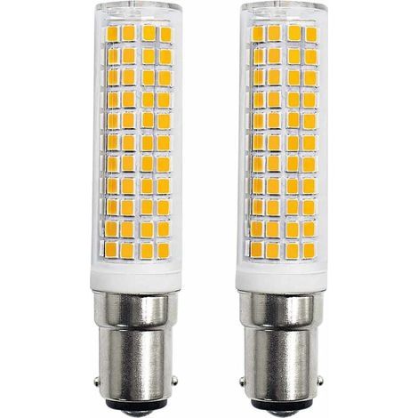 Ahlsen B15d LED Ampoules 8W Équivalente 90W 80W 75W Blanc Chaud B15 Base 910lm 220V 230V 3000K (Lot de 2) (1/5)