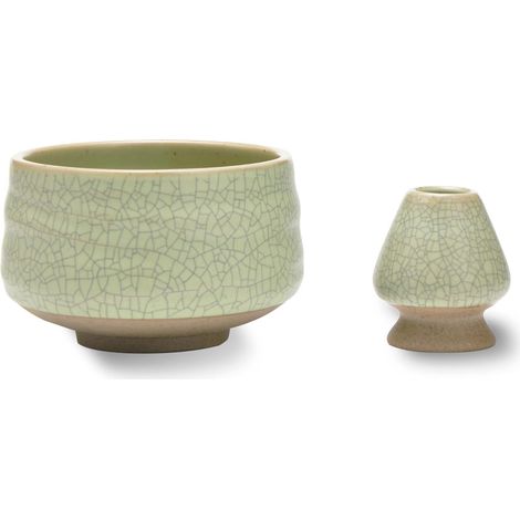 Fouet à matcha, bol et support pour fouet, support pour fouet, bols et tasses à matcha avec manche, support pour fouet, tamis à matcha, brosse artisanale (1/5)