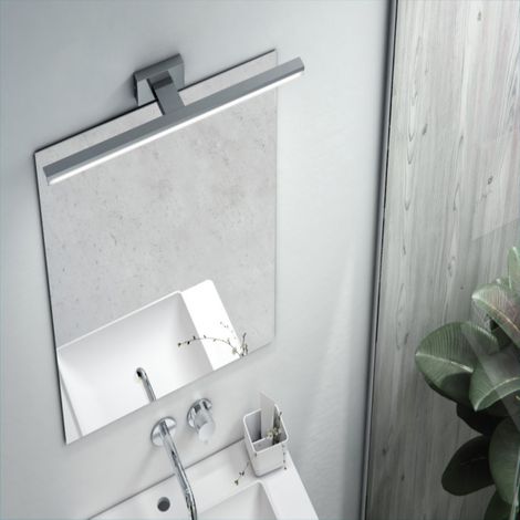 Grande Applique Salle De Bain Led Chrome Nérée (1/3)