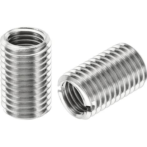 Filetage Adaptateurs Manchon Réducteur Écrou Insert Fileté Metal, 2 pcs M20x2,5 Mâle vers M16x2 Femelle Réparation Insérer Écrou Vis Réducteur Inox Acier Attache 32mm (1/5)