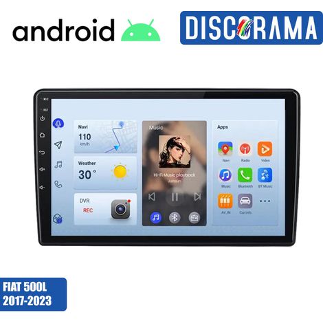 AUTORADIO ANDROID PER FIAT 500L 2017-2023 STEREO AUTO TOUCH 9″ POLLICI WIFI NAVI BT (1/4)