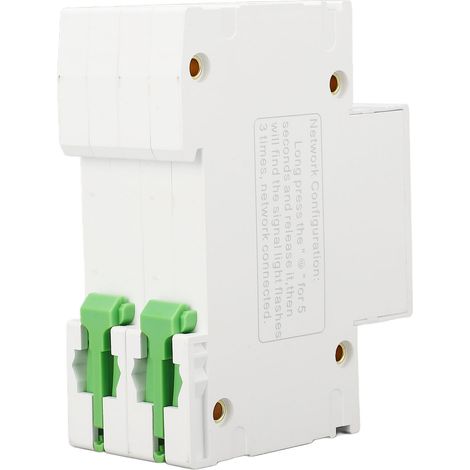 Disjoncteur intelligent WiFi 2P 32A 230V 30mA interrupteur compact PA66 protection différentielle. (1/5)