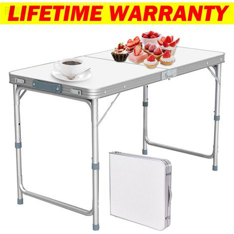Portable Folding Table Camping Picnic Catering Party Outdoor Indoor Heavy Duty (1/5)