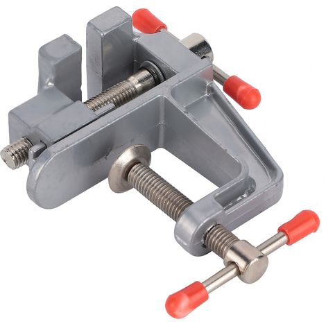 Mini étau d'établi, ouverture de mâchoire de 2,8 cm (1,1 po), serrage de table pour le meulage, le perçage et la sculpture de précision. (1/5)