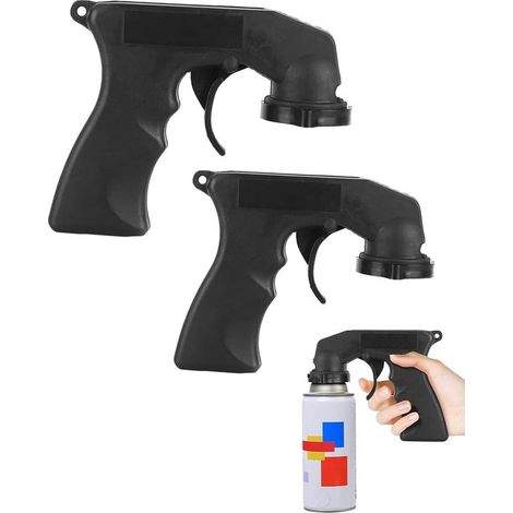 Accessoires pour pistolet à peinture, adaptateur de pulvérisation, poignée de pistolet à peinture, poignée universelle pour bombe aérosol, support de poignée, poignée de pistolet à peinture, paquet de (1/5)