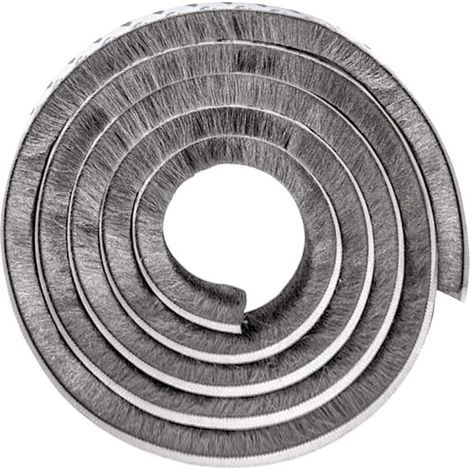 Guarnizione per porte, guarnizione per finestre, isolamento, guarnizione per porte da garage, striscia sigillante autoadesiva, striscia a spazzola, striscia sigillante a spazzola per porte per isolame (1/4)