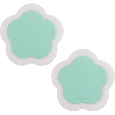 2 tapis de table en silicone, forme fleur, haute température, alimentaire, lavable au lave-vaisselle (1/5)