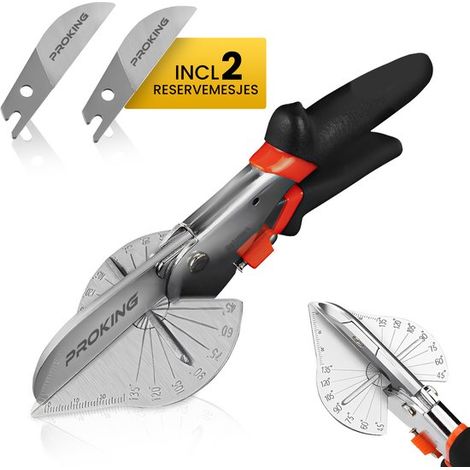 Pince coupante d'angle pour goulottes électriques, fixation multifonctionnelle à 45 degrés, pince coupante d'angle pour le travail du bois, pince pliante à 90 degrés, couteau à rogner (1/5)