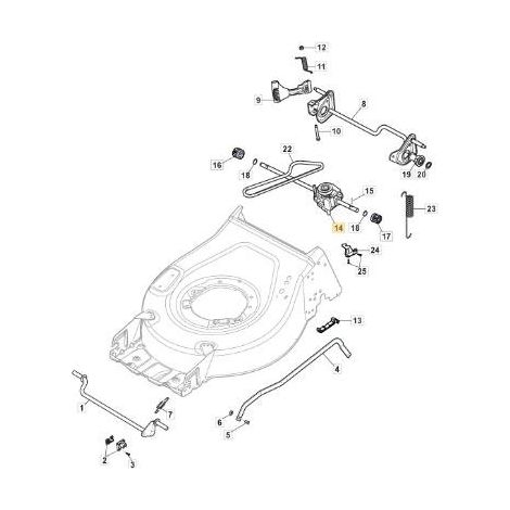 GR. TRAZIONE G.T. MONOVELOCITA' x CP1 ORIGINALE STIGA - 181003134/0