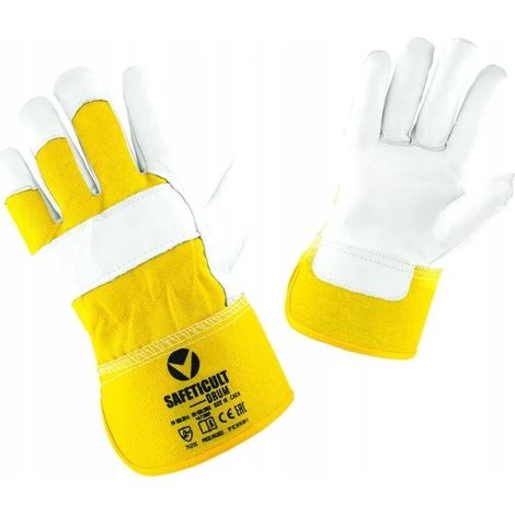 Gants en cuir de chèvre pleine fleur et coton, taille 12.0 PAR - REK SK 7620
