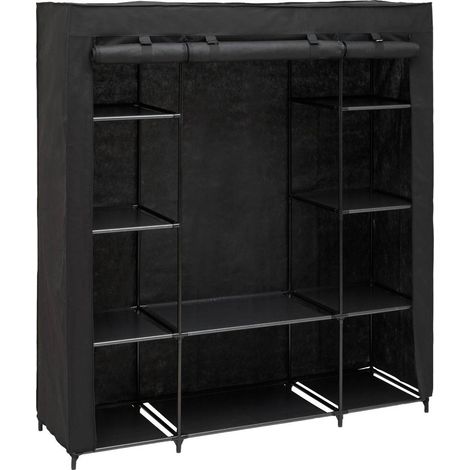 Armadio dressy rettangolare 155x165 cm nero - 5five (1/5)