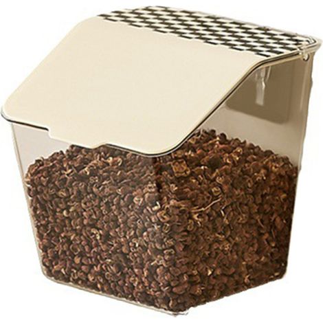 Boîte à Épices Murale Transparente avec Couvercle Hermétique pour Cuisine Organisée et Gain de Place (1/4)